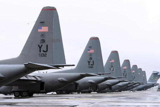 C-130 Hercules Flightline Yokota Wall Decal