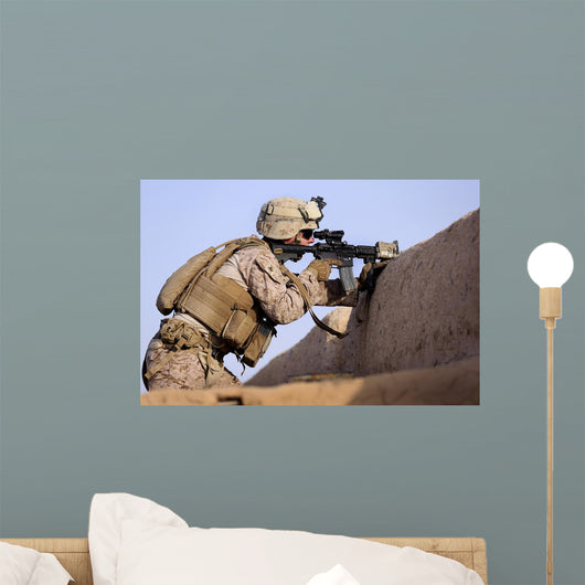 Us Marine Provides Security Wall Decal Design 14