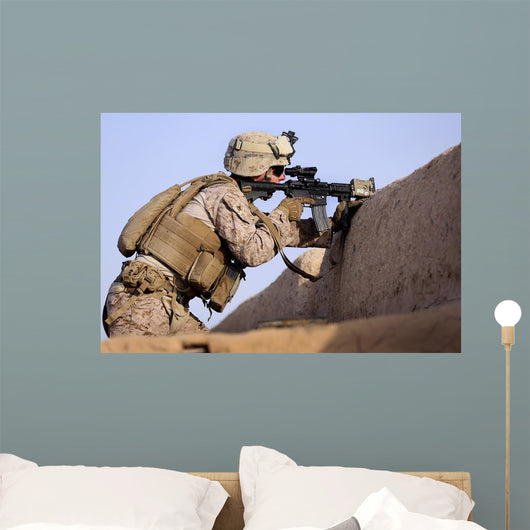 Us Marine Provides Security Wall Decal Design 14
