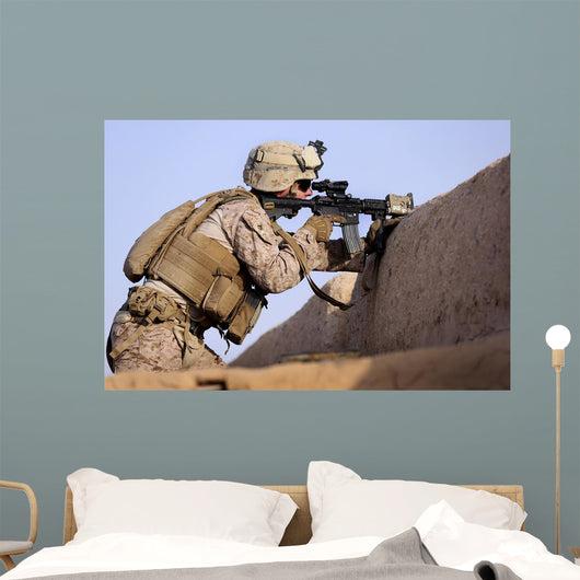 Us Marine Provides Security Wall Decal Design 14
