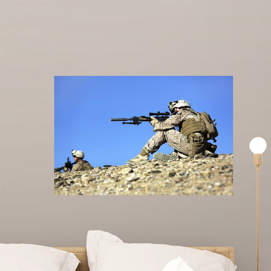 Us Marines Provide Security Wall Decal Design 3