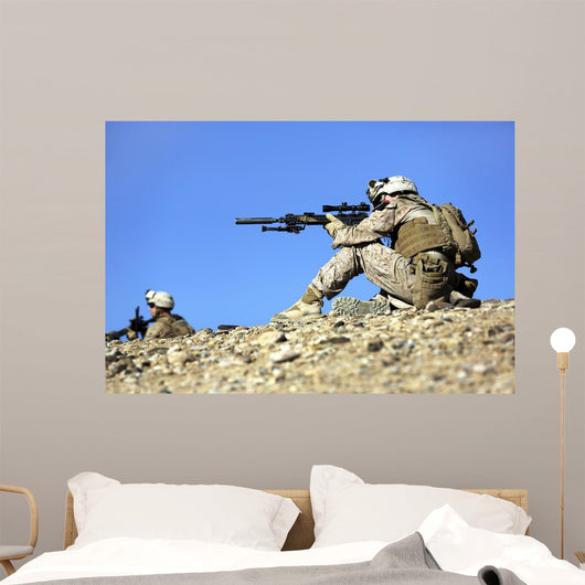 Us Marines Provide Security Wall Decal Design 3