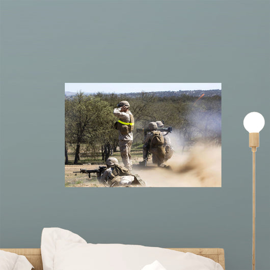 Us Marines Employ At-4 Wall Decal