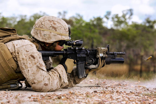 Us Marine Fires Rounds Wall Decal