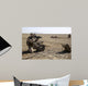 Field Radio Operator Provides Wall Decal