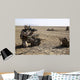 Field Radio Operator Provides Wall Decal