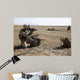 Field Radio Operator Provides Wall Decal