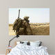 Us Marine Takes Cover Wall Decal