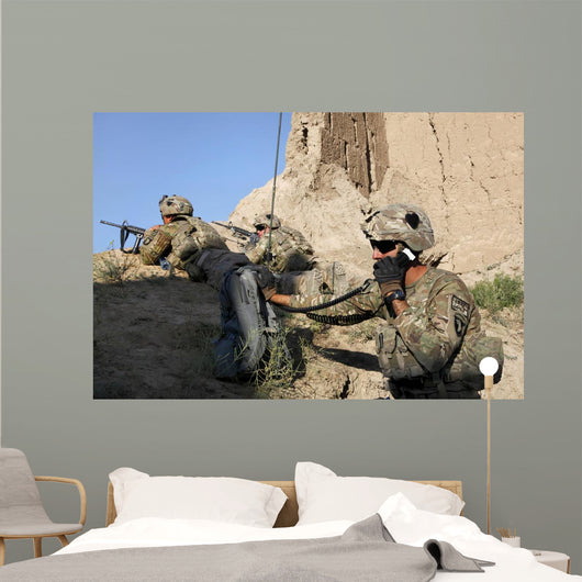 Us Army Specialist Conducts Wall Decal Design 1