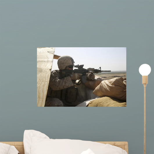 Us Marine Mans Security Wall Decal