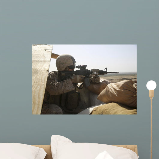 Us Marine Mans Security Wall Decal