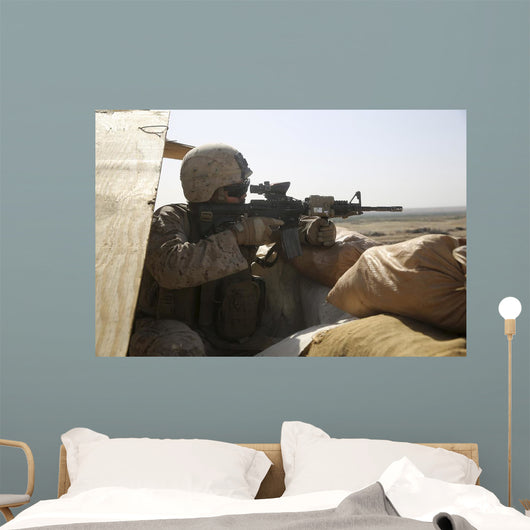 Us Marine Mans Security Wall Decal