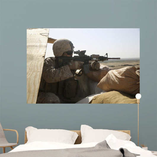 Us Marine Mans Security Wall Decal