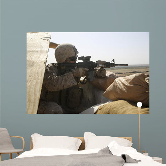 Us Marine Mans Security Wall Decal