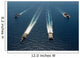 Military Ships Formation off Wall Decal