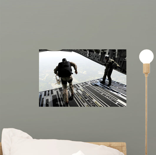 Navy Seals Jump from Wall Decal Design 3