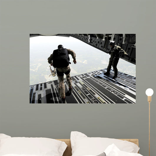 Navy Seals Jump from Wall Decal Design 3