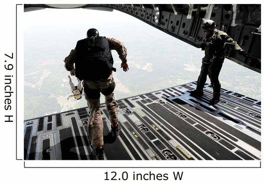Navy Seals Jump from Wall Decal Design 3