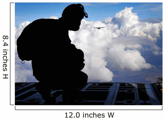 Romanian Paratrooper Awaits His Wall Decal