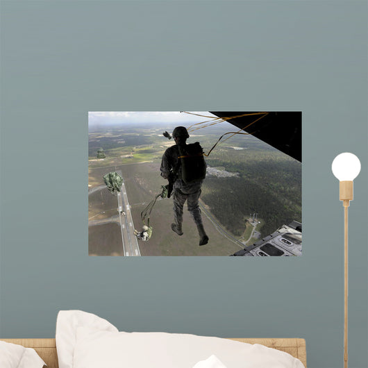 Airmen Jump out Hc-130p Wall Decal