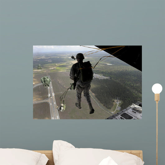 Airmen Jump out Hc-130p Wall Decal