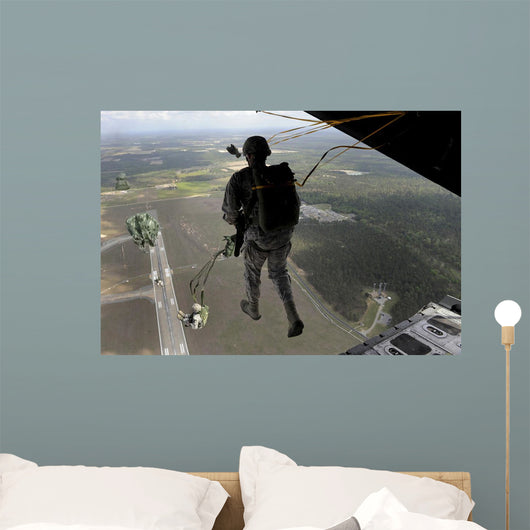 Airmen Jump out Hc-130p Wall Decal
