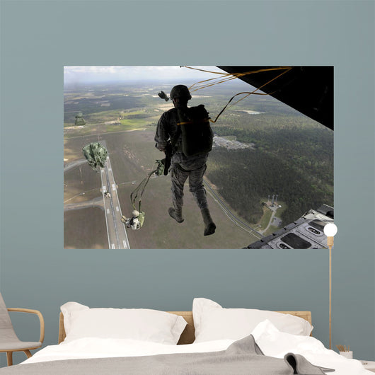 Airmen Jump out Hc-130p Wall Decal