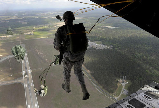 Airmen Jump out Hc-130p Wall Decal