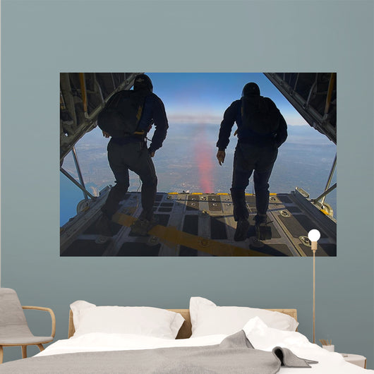 Members Us Navy Parachute Wall Decal Design 1
