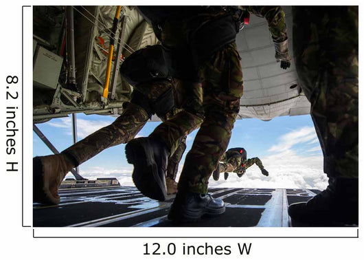 Romanian Paratroopers Perform Halo Wall Decal