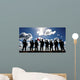 Silhouette Soldiers from Us Wall Decal