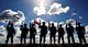 Silhouette Soldiers from Us Wall Decal