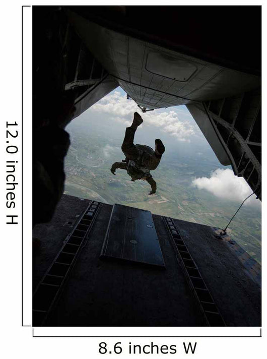 Philippine Army Soldier Jumps Wall Decal