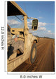 Humvee Driving down Dirt Wall Decal