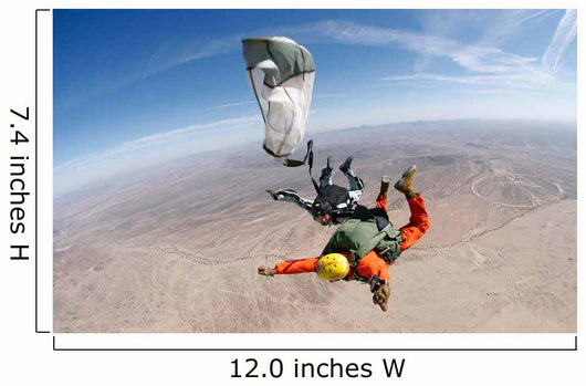 Military Freefall Parachutist Deploys Wall Decal