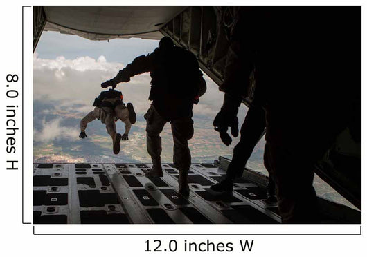 Paratroopers Jump out Kc-130j Wall Decal Design 1
