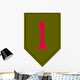 1st Infantry Division Shoulder Wall Decal