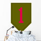 1st Infantry Division Shoulder Wall Decal