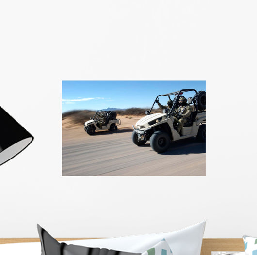 Us Soldiers Drive Multiple Wall Decal