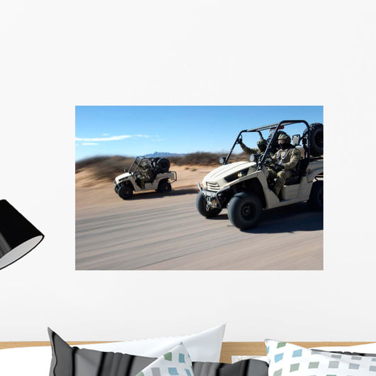 Us Soldiers Drive Multiple Wall Decal