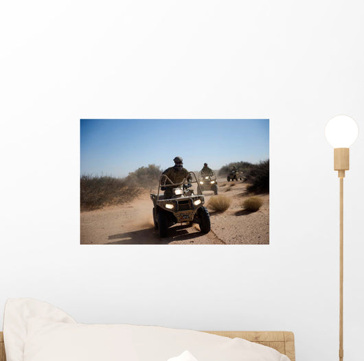 Us Soldier Performs Off-road Wall Decal