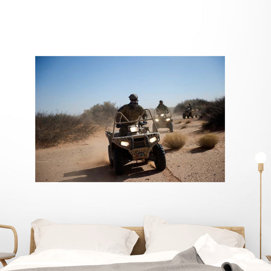 Us Soldier Performs Off-road Wall Decal