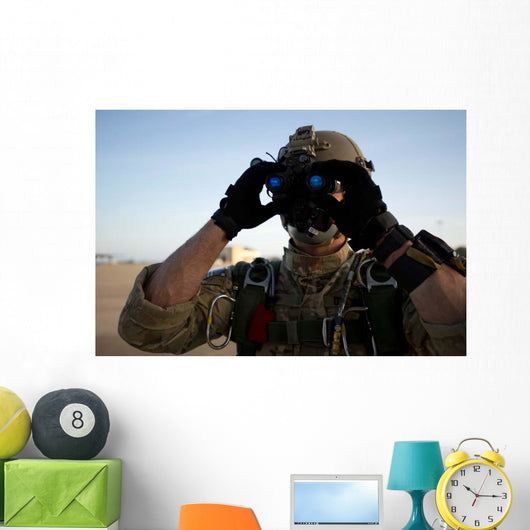 Green Beret Checks Attached Wall Decal
