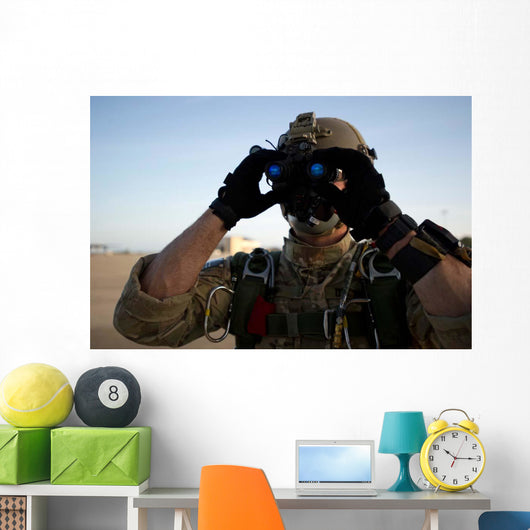 Green Beret Checks Attached Wall Decal