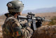 Afghan Commando Scans Horizon Wall Decal