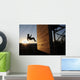 Green Beret Rappels down Wall Decal