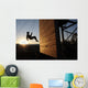 Green Beret Rappels down Wall Decal