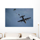 Personnel Jump from C-130 Wall Decal