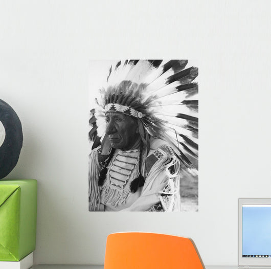 Portrait Chief Red Cloud Wall Decal