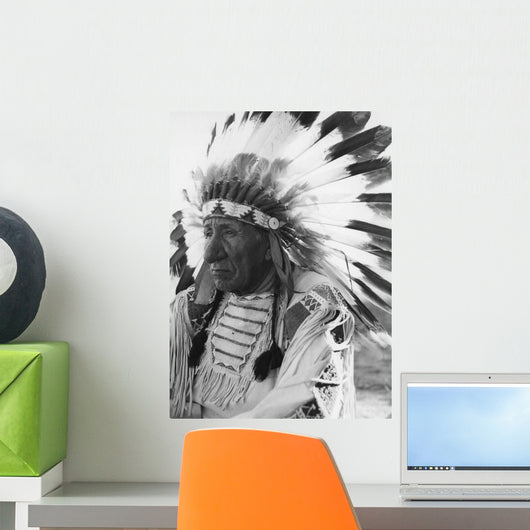 Portrait Chief Red Cloud Wall Decal